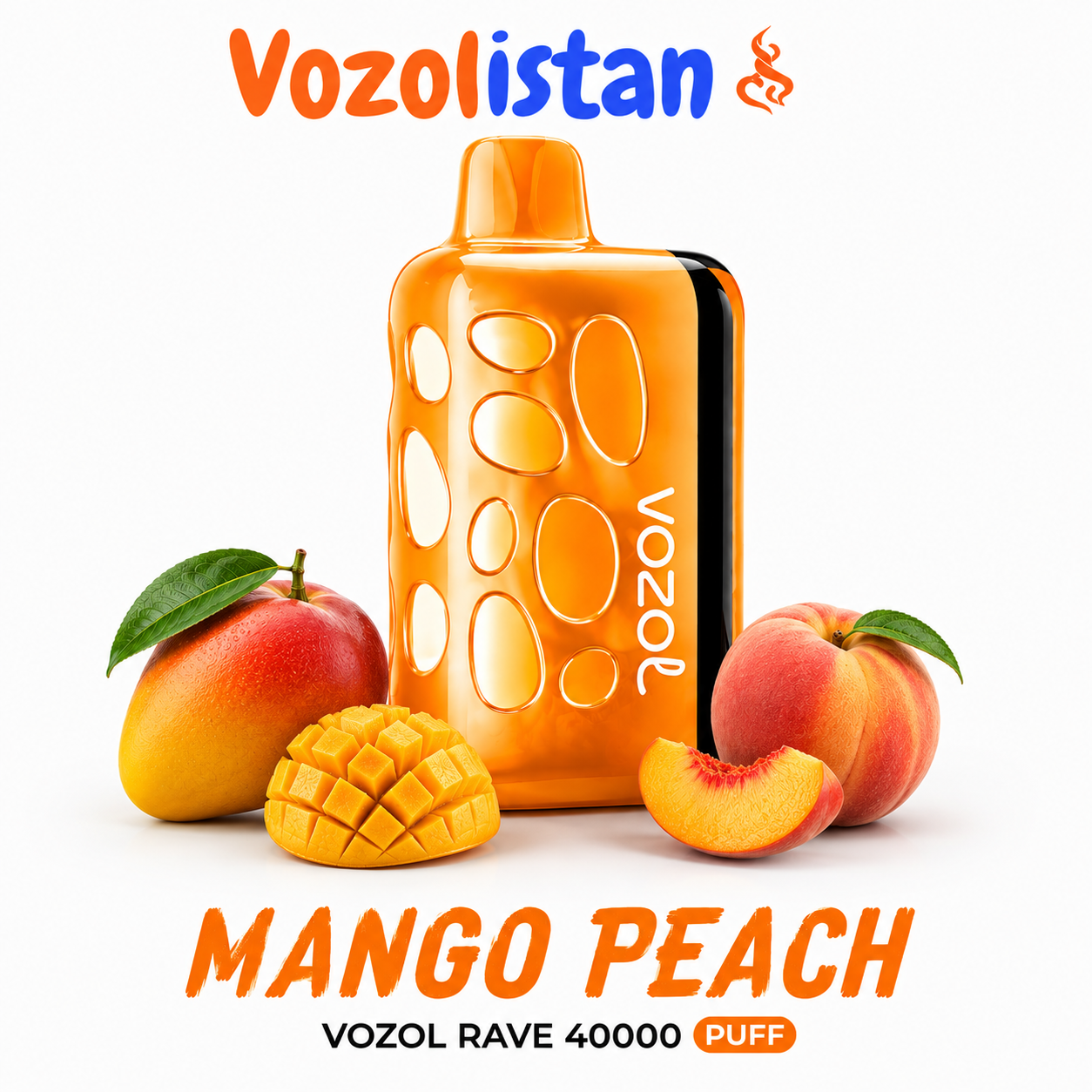 Vozol Rave 40000 Mango Peach Puf
