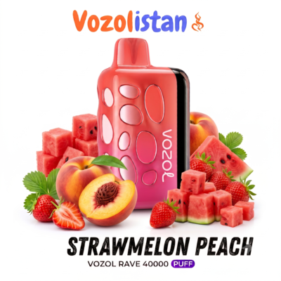 Vozol Rave 40000 Strawmelon Peach Puf