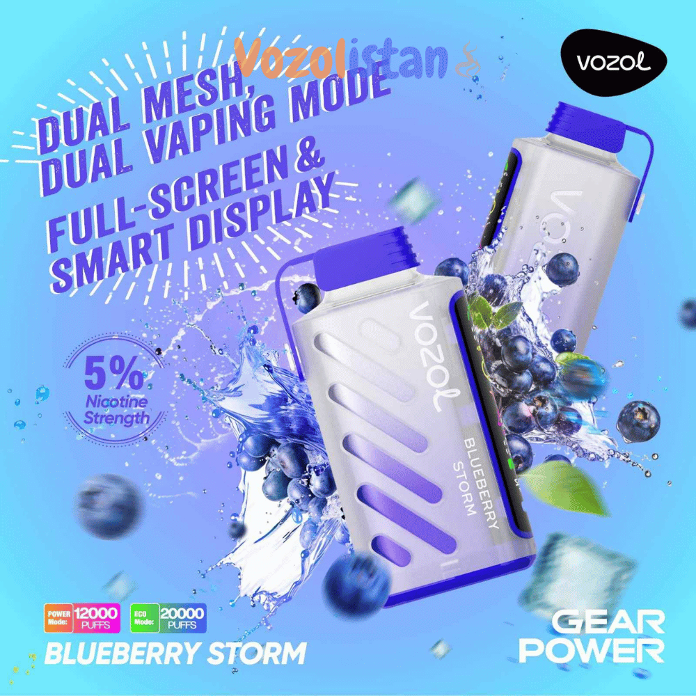 Vozol Gear 20000 Puff Blueberry Storm