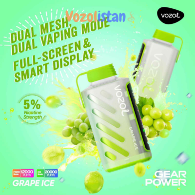 Vozol Gear 20000 Puff Grape Ice